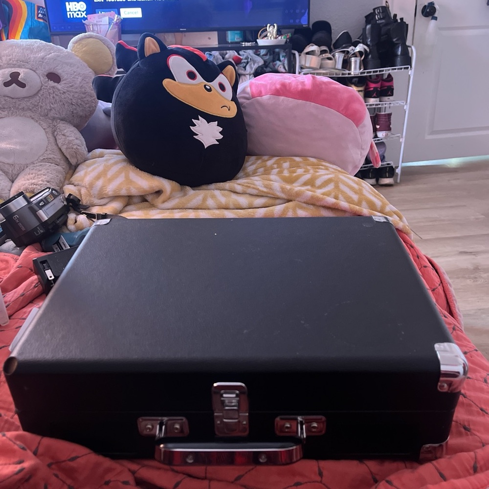 Crosley Red Case with Black Logo